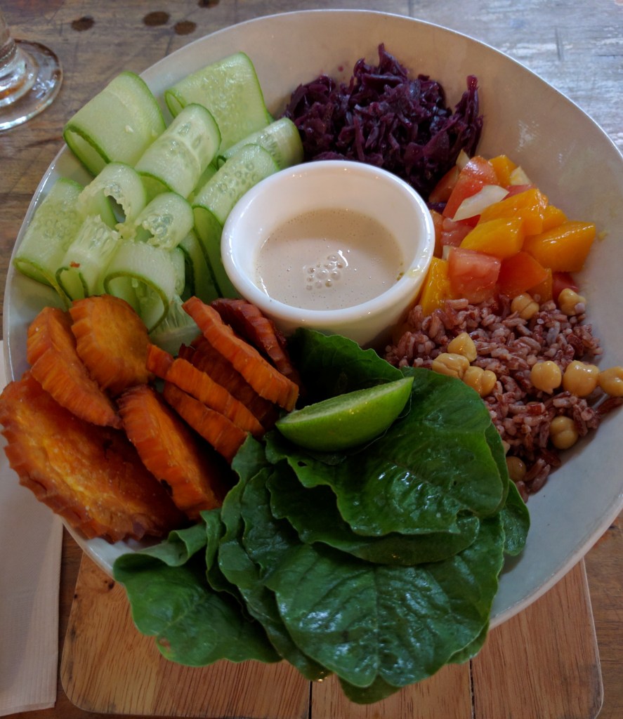 Delicious salad bowl from Sister Srey in Siem Reap Cambodia