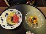 Kelp marinated tuna and sea bream and simmered lobster with sea urchin