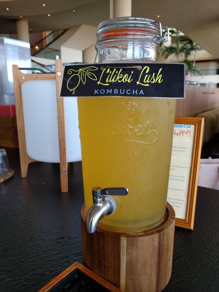 Big Island Booch at breakfast