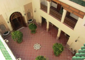 The courtyard before the restoration