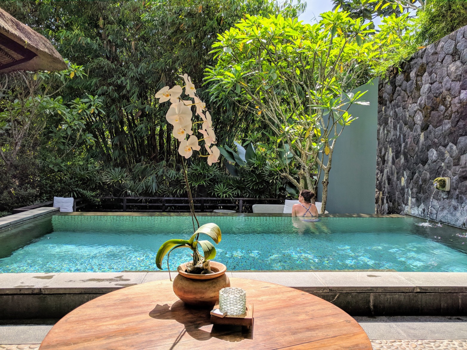The pool in Bamboo Villa 2