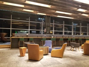 Alaska Lounge N-Gates: Seating in the quiet area