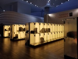 Luggage lockers at the lounge