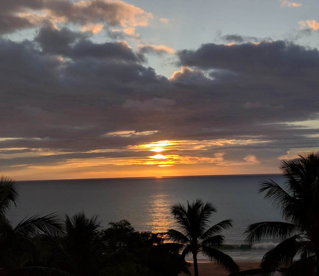 Sunset view from our lanai