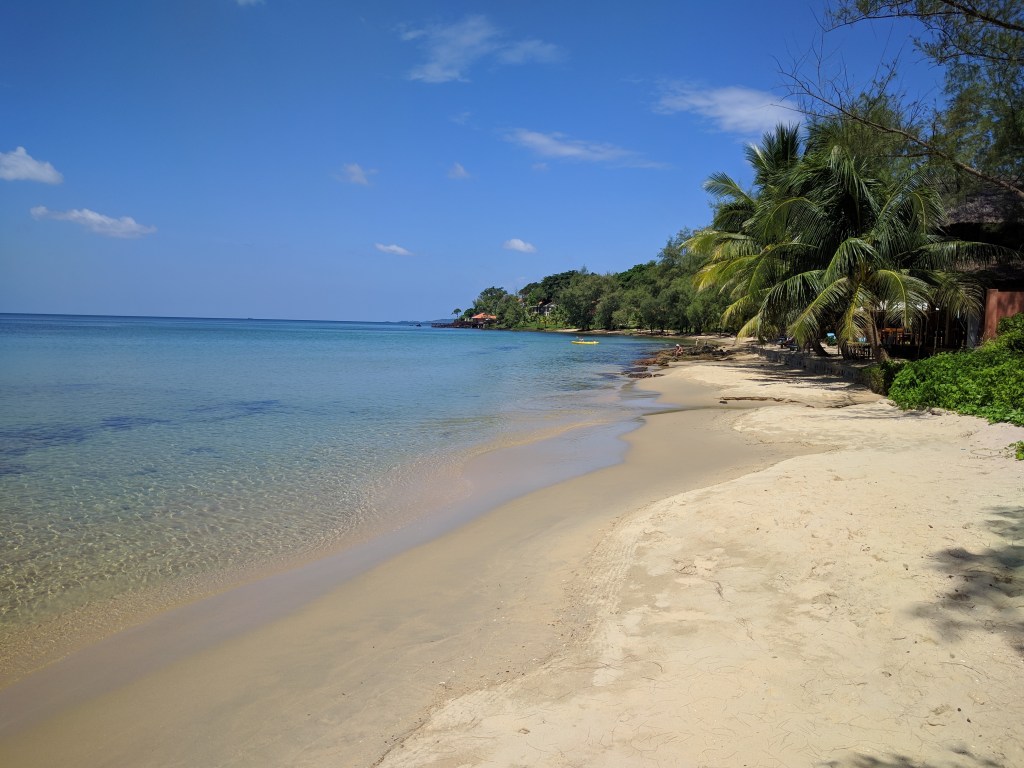The beach at Mango Bay on Phu Quoc Island