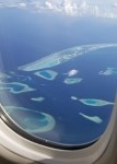 Final approach into the Maldives