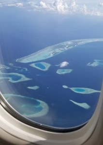 Final approach into the Maldives