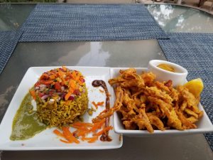Bhel Puri and Pakoras at Paper Dosa