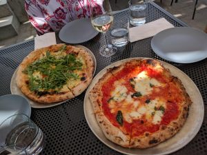 Pizzas at the Upper Bench Creamery