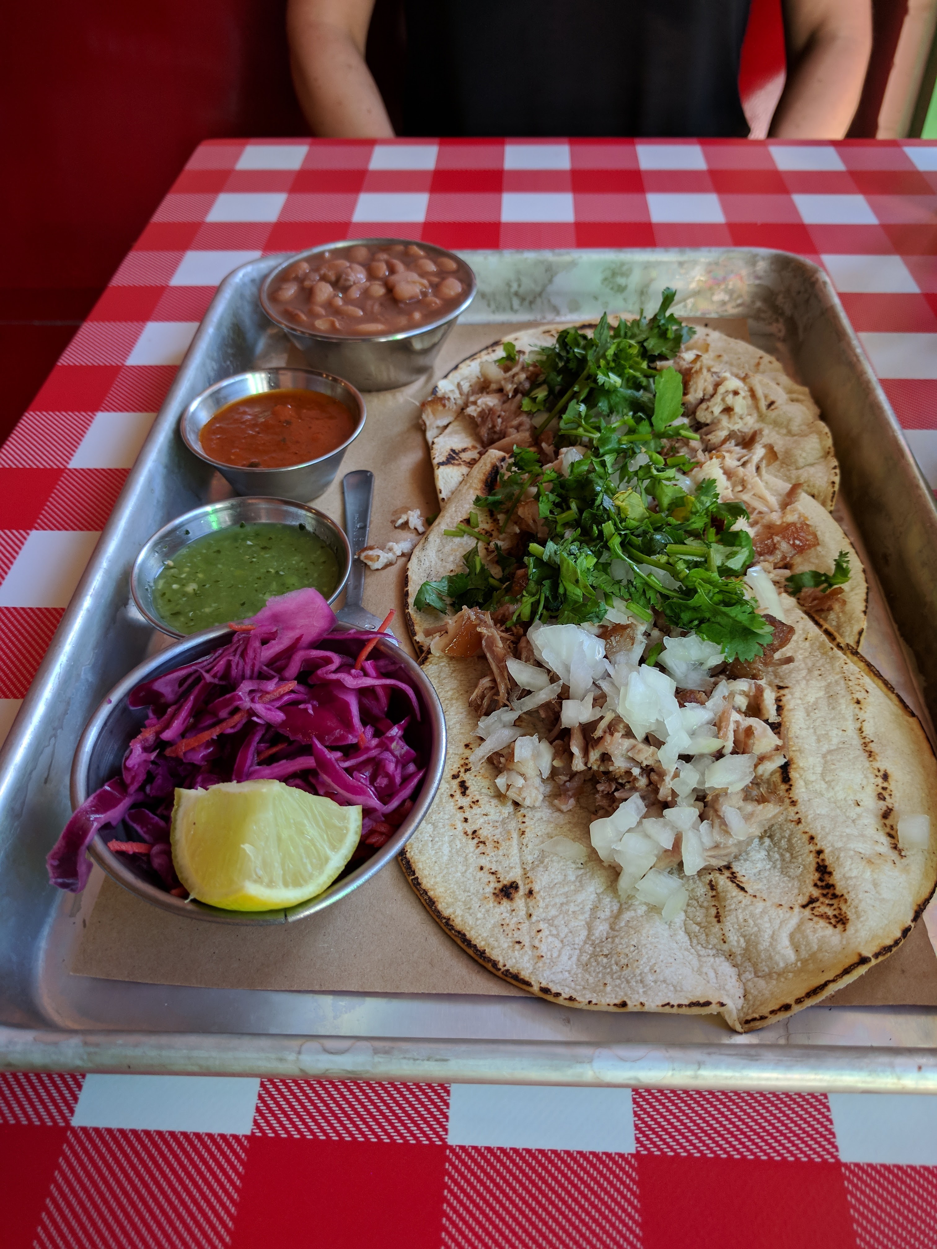 Carnitas tacos at Chancho