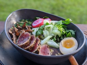 Ahi tuna ramen at AMA in Hanalei