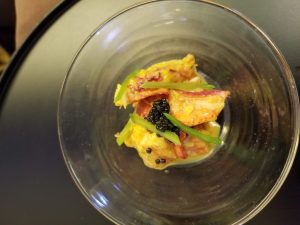 simmered lobster with sea urchin