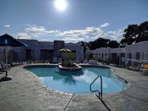 The pool at the El Vado Motel in Albuquerque
