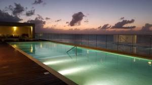 The rooftop pool at the Westin Cozumel