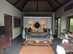 Bamboo Villa living area, bedroom, and sofa bed