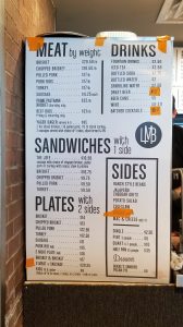 Menu at Little Miss BBQ Sunnyslope