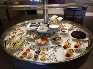 Cold mezzes at the lounge