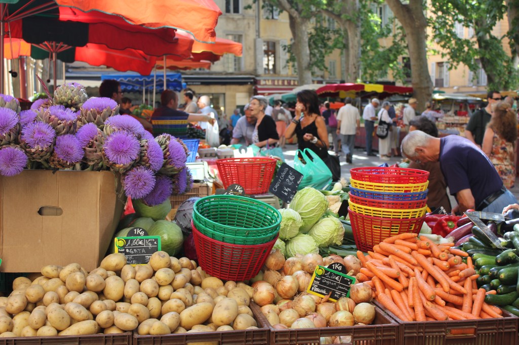 A market in Aix-en-Provence
