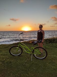 Sheraton Kauai Coconut Beach: Max enjoying a morning sunrise bikeride