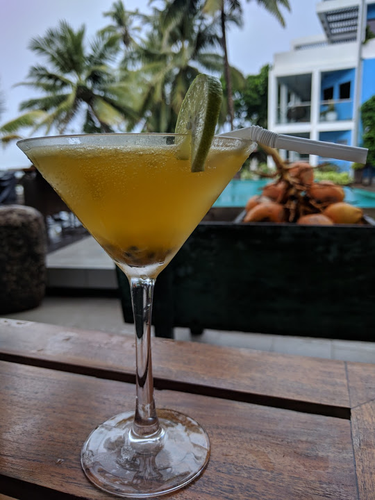 Passionfruit cocktail at the Owl and the Pussycat in Thalpe