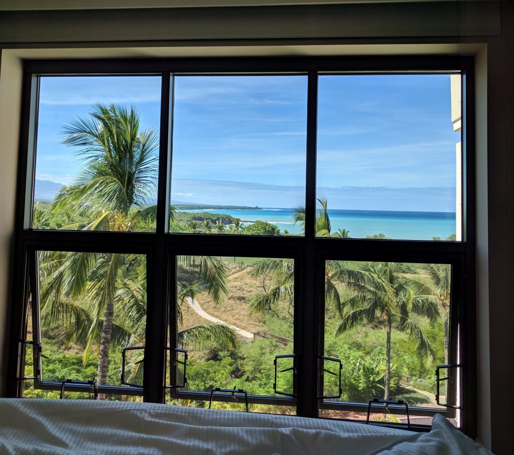 View from the bed