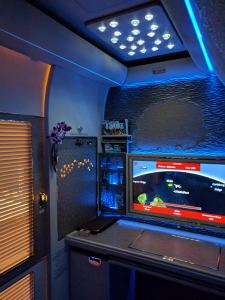 Blue ambiance lighting