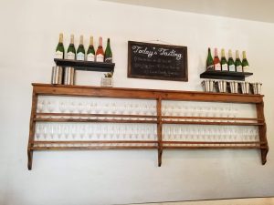 Daily tasting menu at the Gruet Tasting Room in Santa Fe