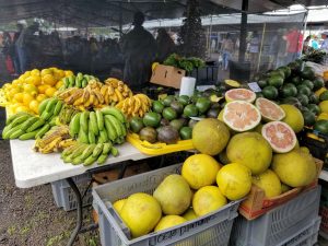 Fresh produce at the Maku'u Farmers Market