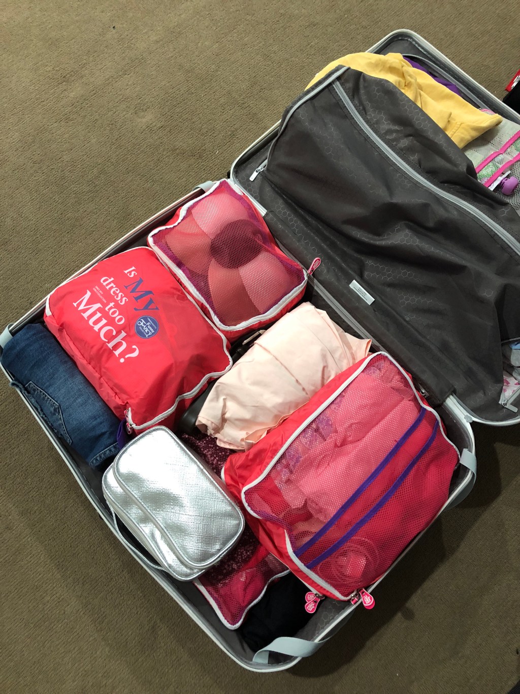 Packing for each leg of the trip