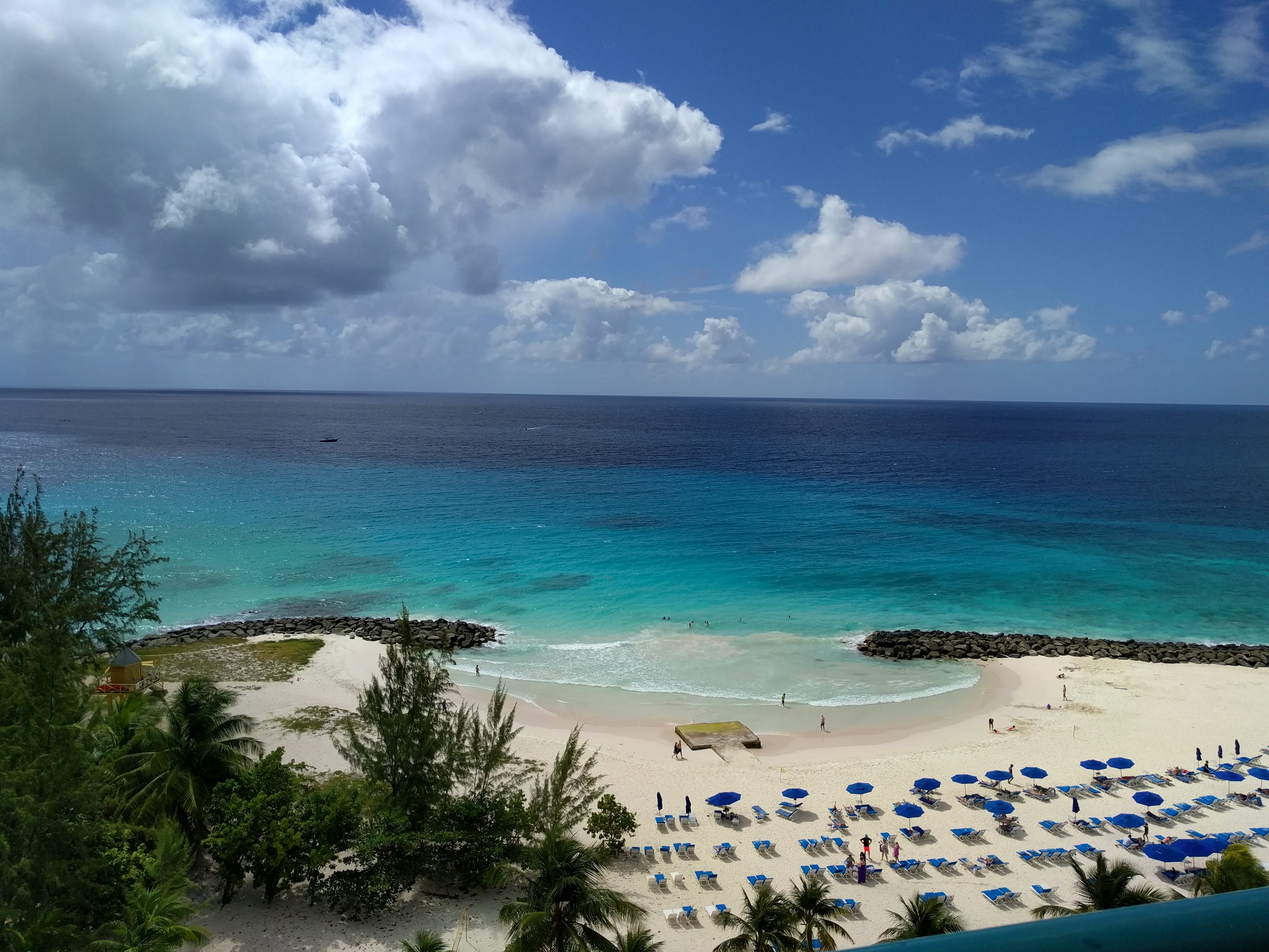 Ocean view room at the Hilton Barbados