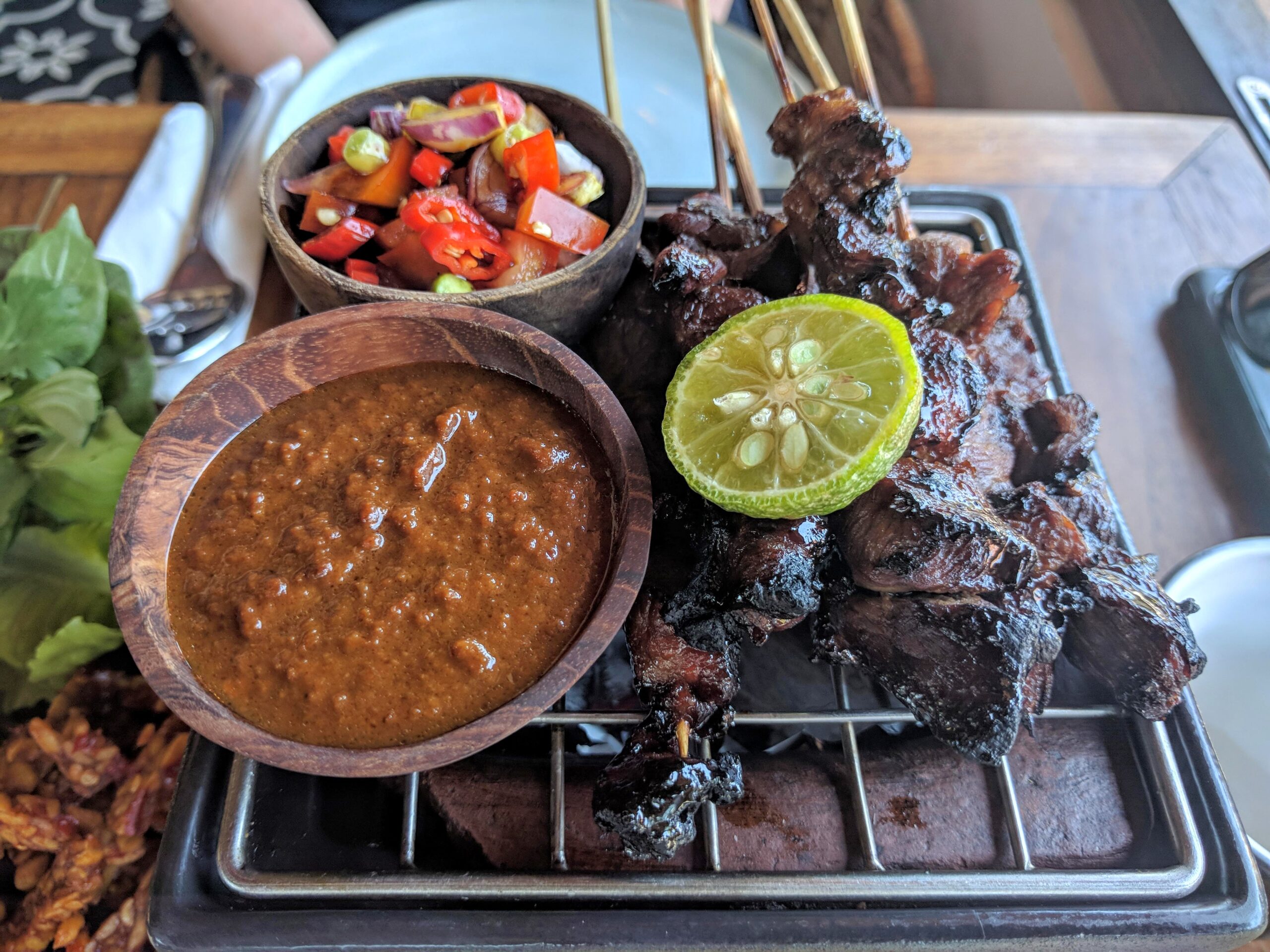 Grilled satays at Ulekan