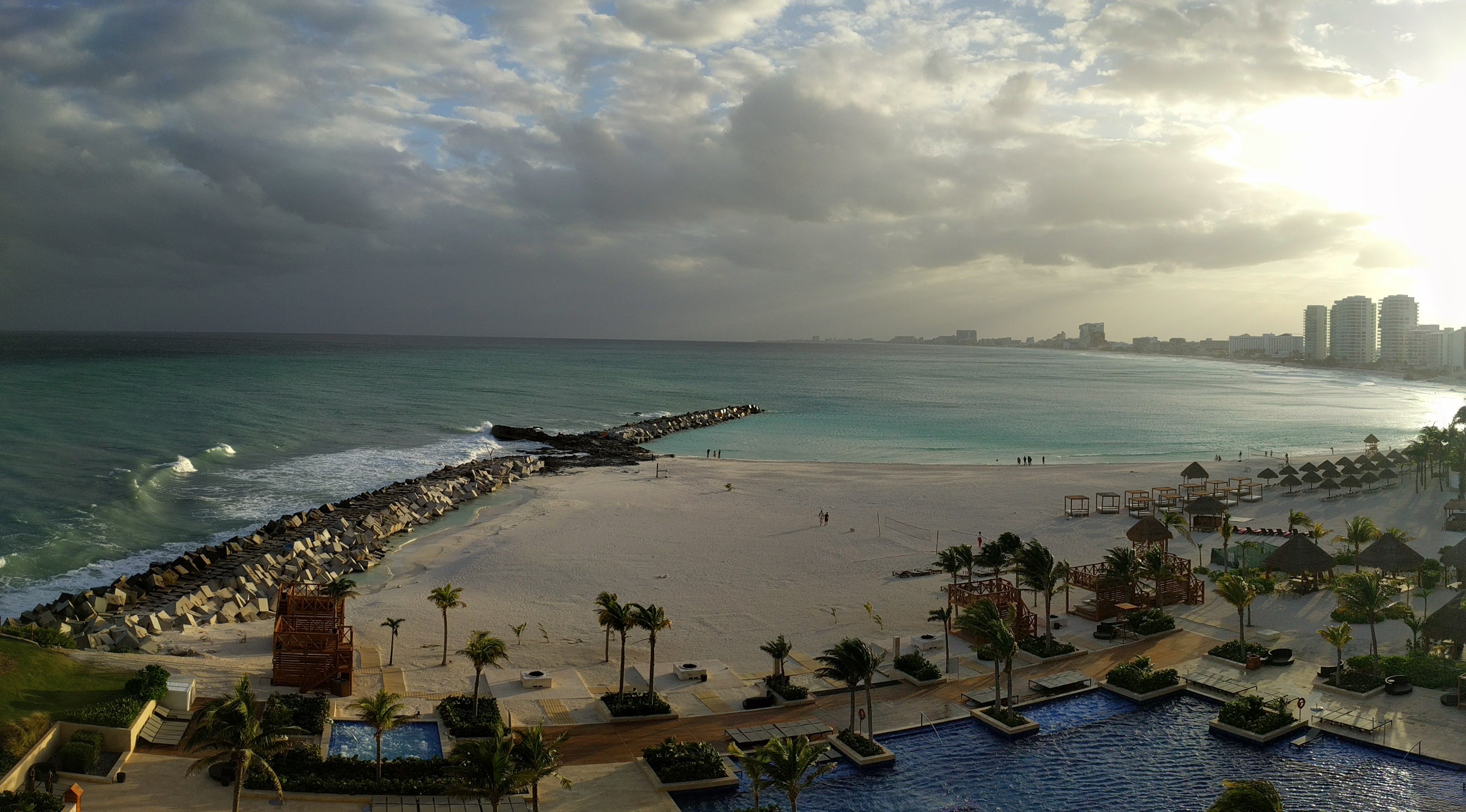 View from our room on the 6th floor of the Club Tower at the Hyatt Ziva Cancun
