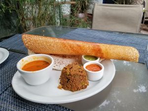Lamb dosa at Paper Dosa in Santa Fe, New Mexico