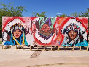 Mural at the Museum of Indian Arts and Cultur