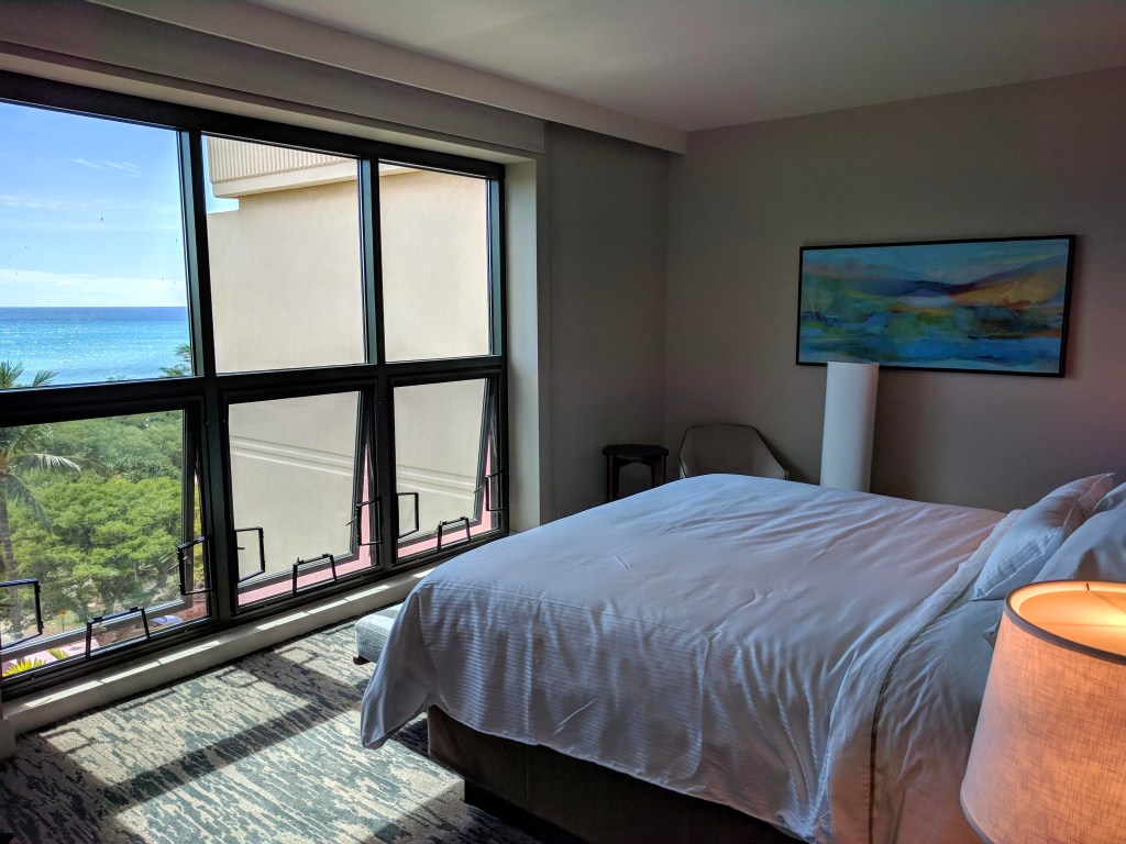 Bedroom facing outwards