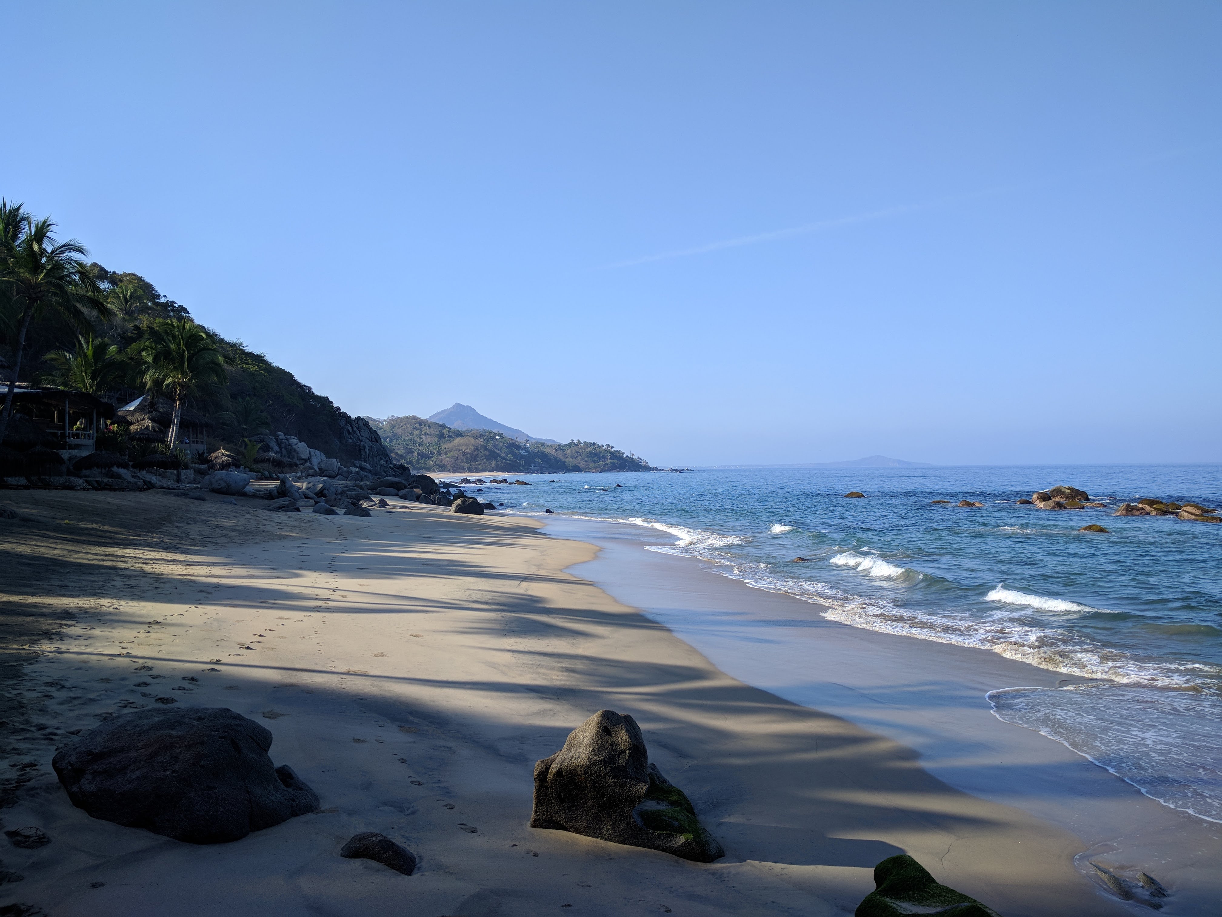 Playa Escondida's beach facing South