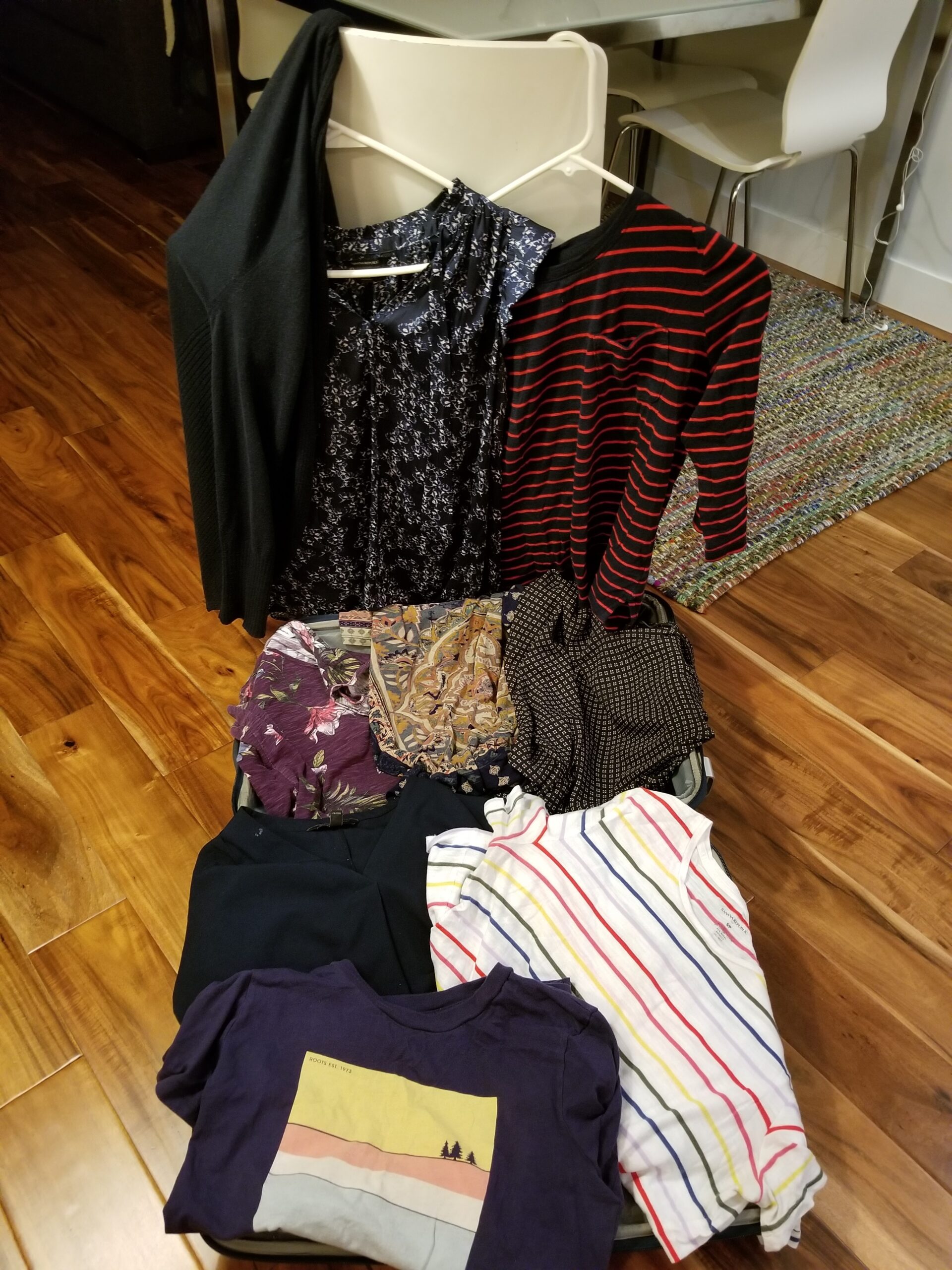 Around the World #6: The tops Maxine packed