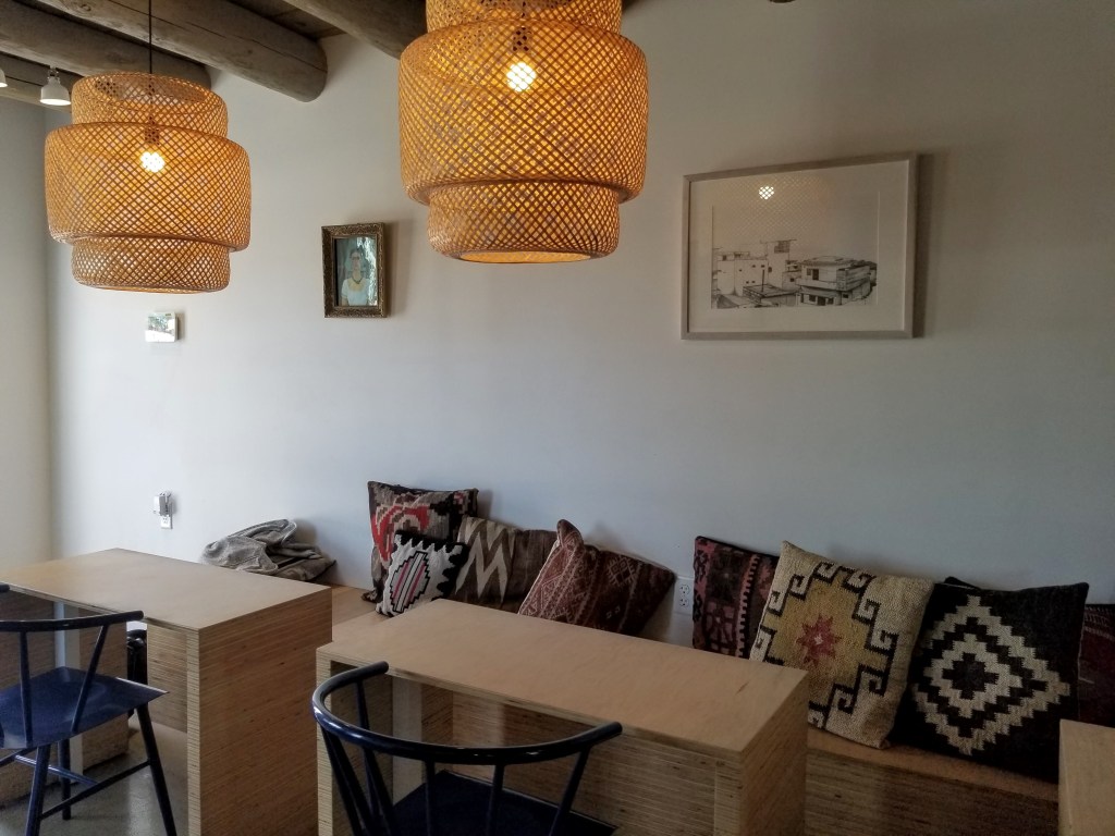 Inside Zendo Coffee at the El Vado Motel in Albuquerque