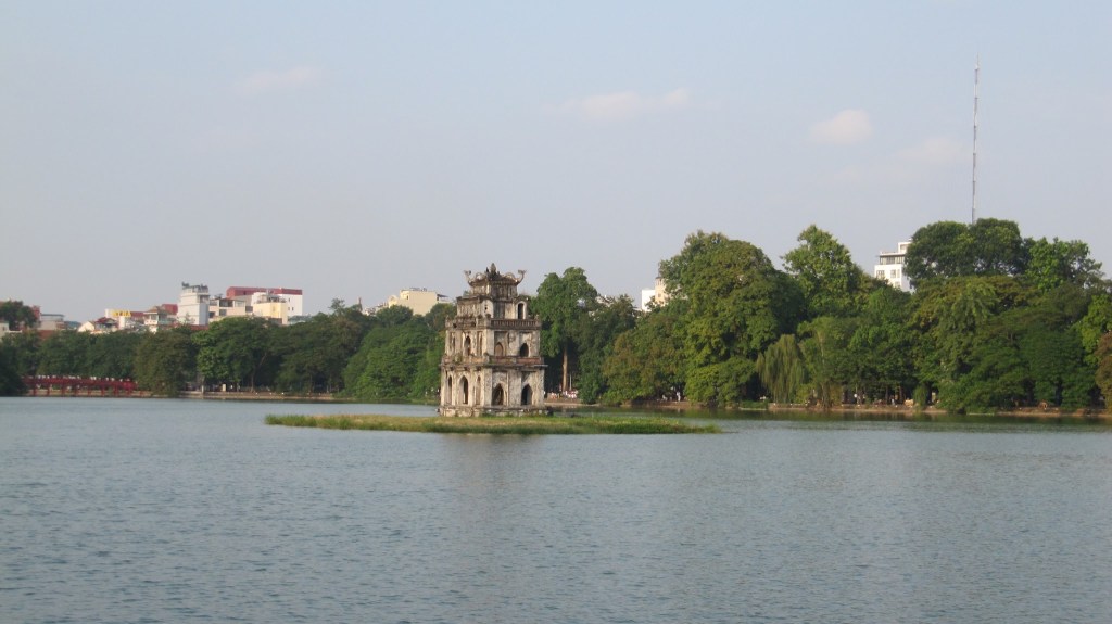 The temple at West Lake, Hanoi