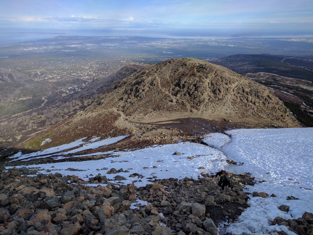 View from the 3/4 mark of Falttop Mountain