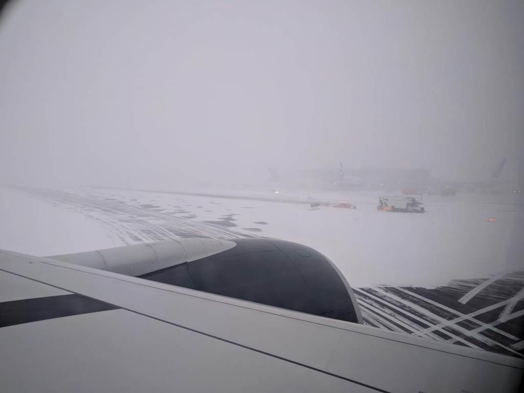 Landing at YYZ in a snow storm