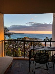View from the lanai in a 6th floor ocean view room