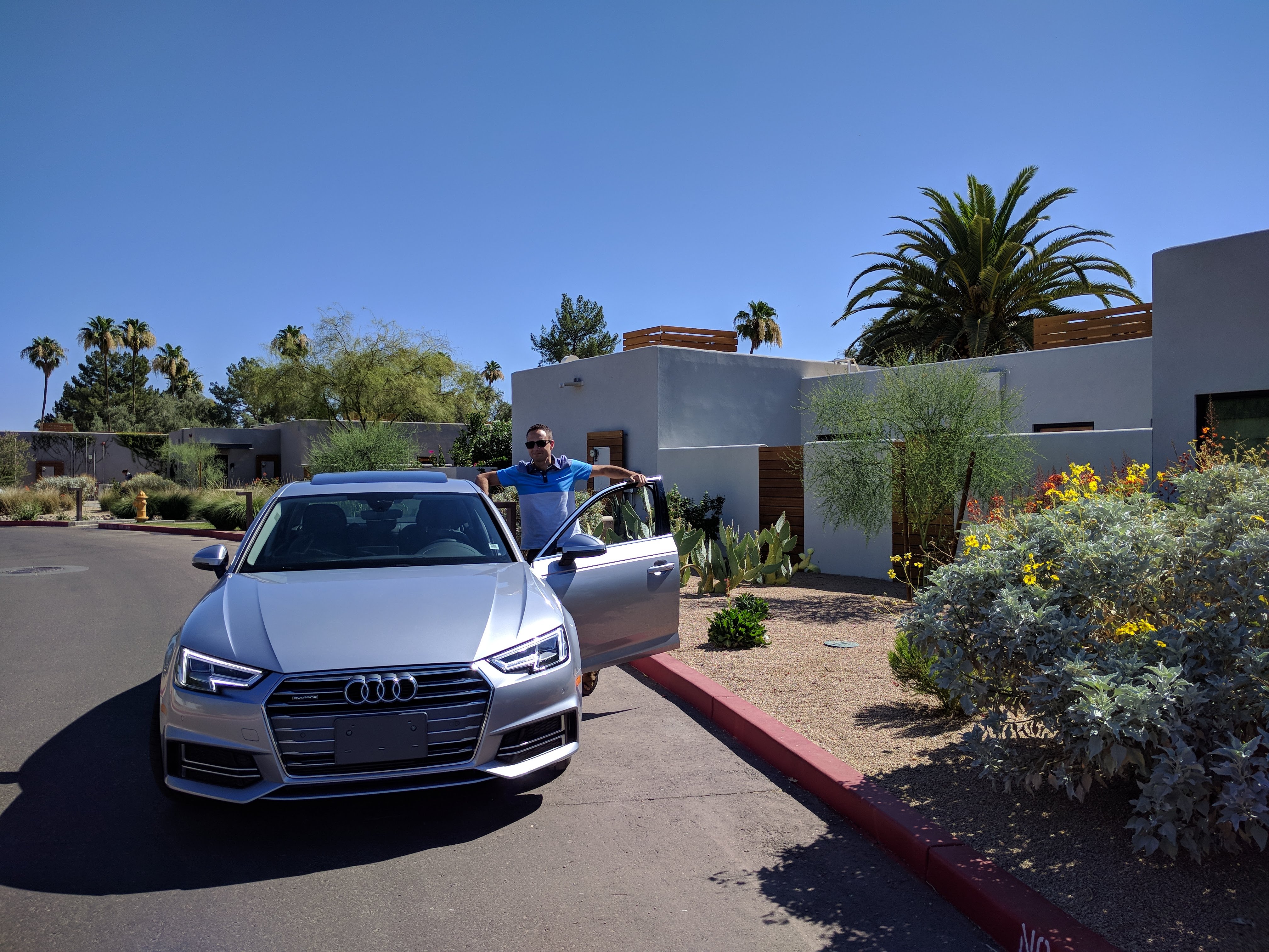 Jason with the Silvercar Audi A4