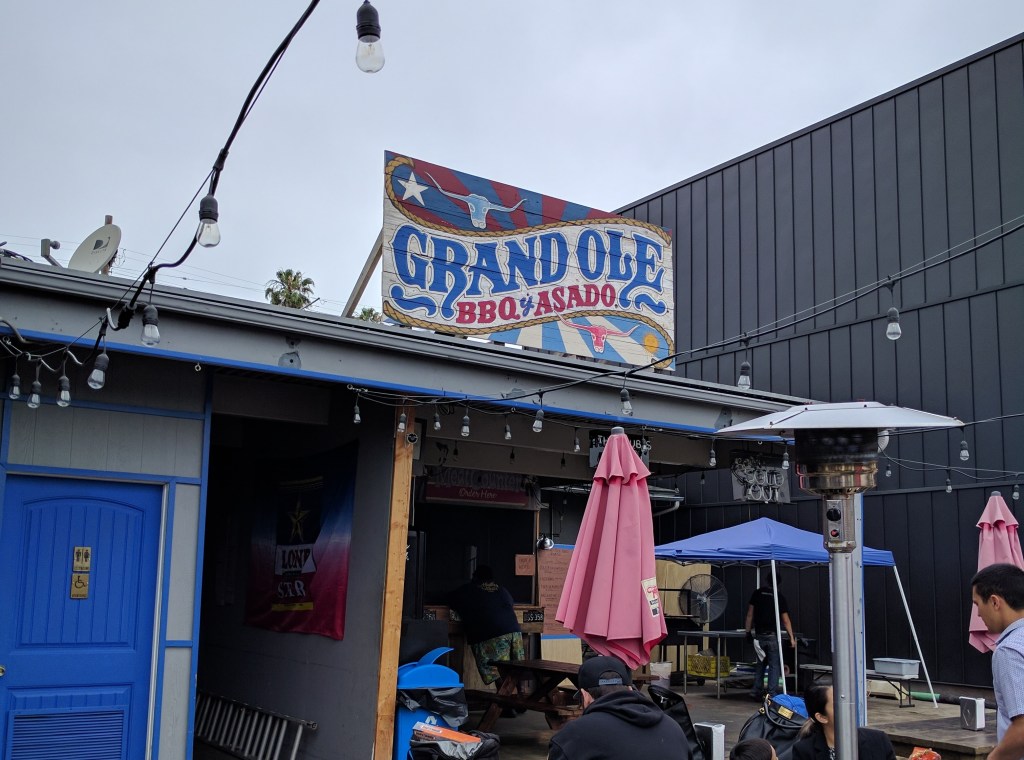 Grand Ole BBQ from the front
