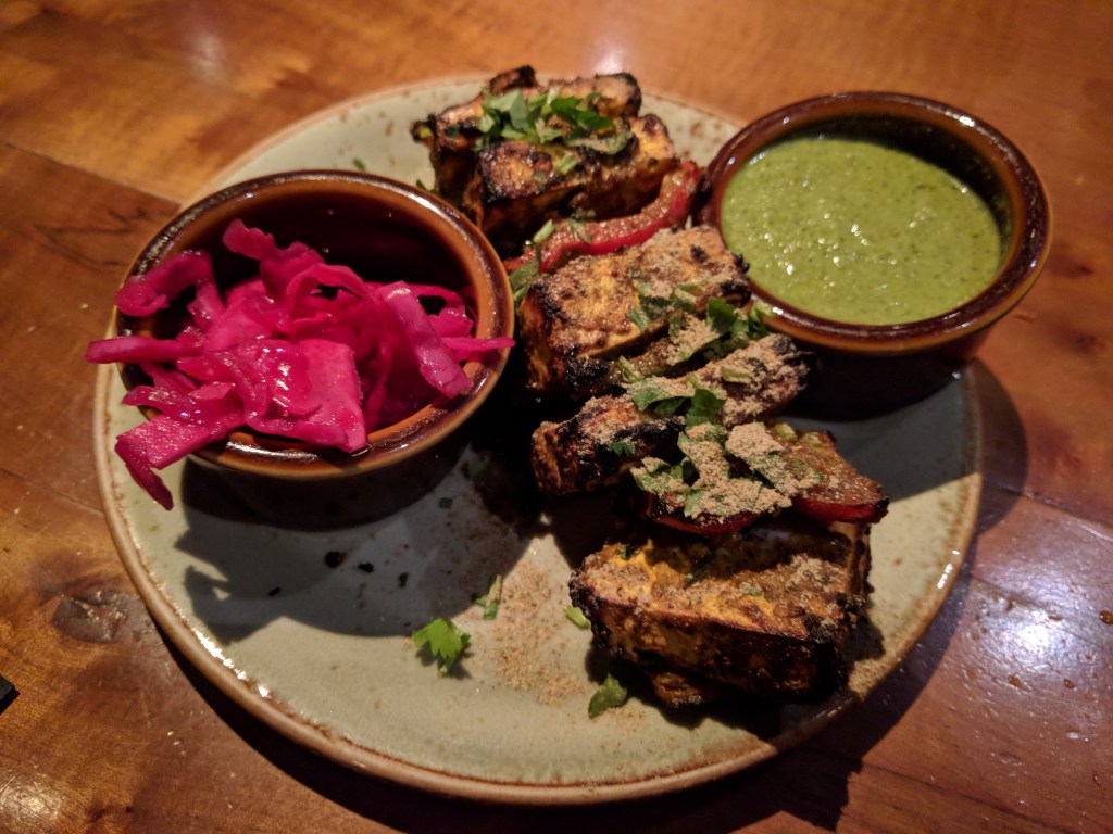 Paneer tikka at Chauhan Ale and Masala House