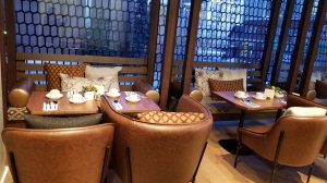 Seating at Norca in the dining area