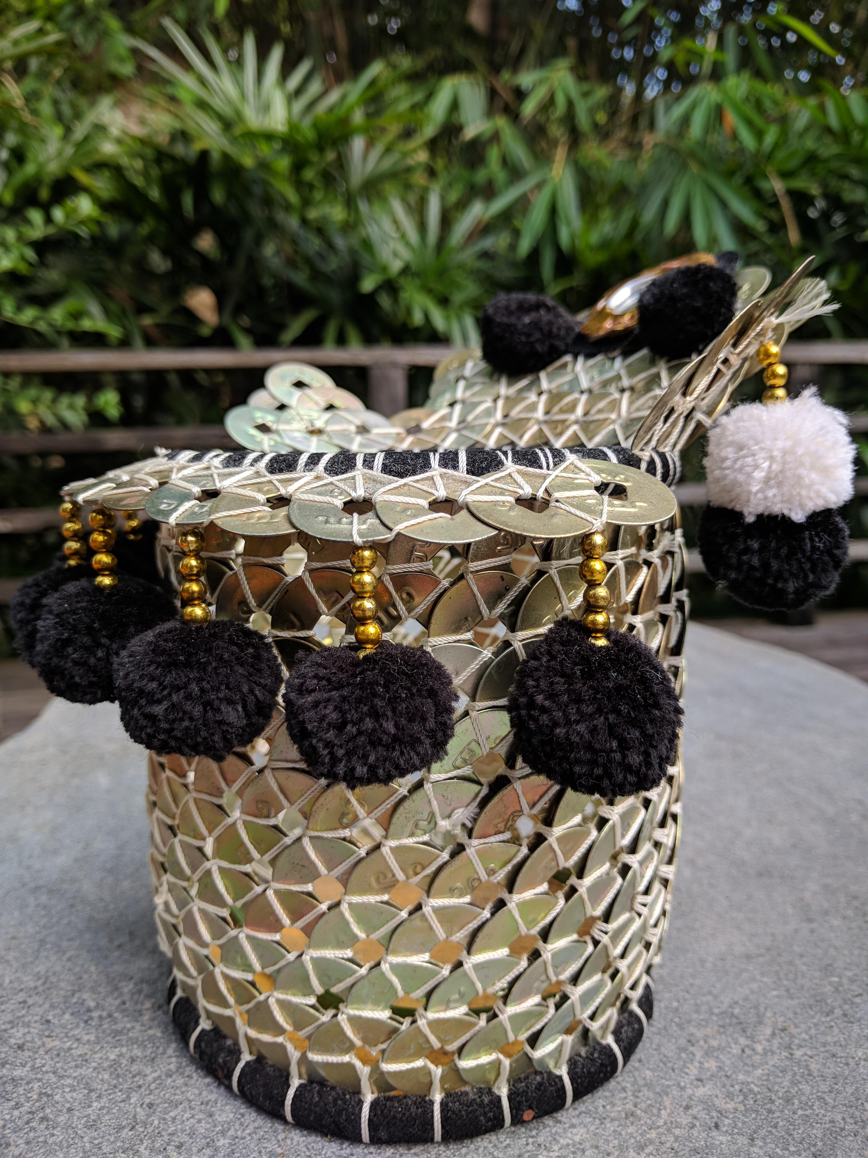 Balinese artifact in the room