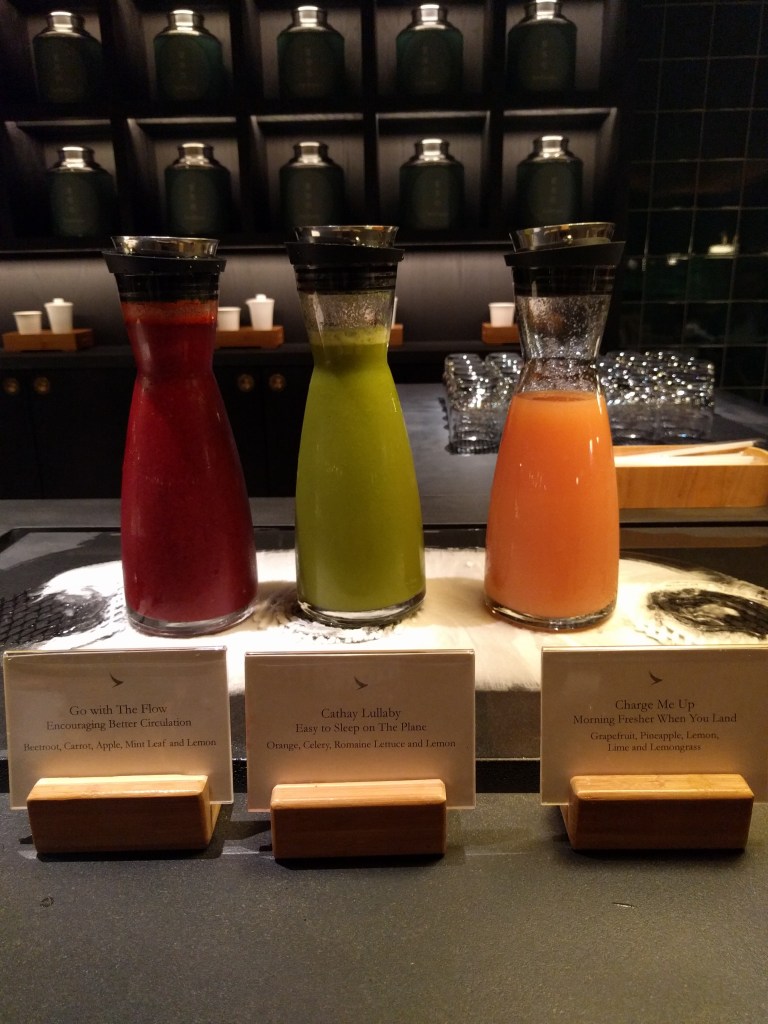 Fresh juices at The Pier at HKG