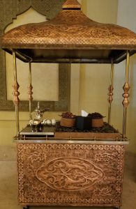 Arabic coffee at the Ritz Carlton Sharq Village