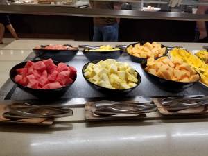 Fresh cut fruit part of the breakfast buffet at the Waikiki Marriott Resort & Spa